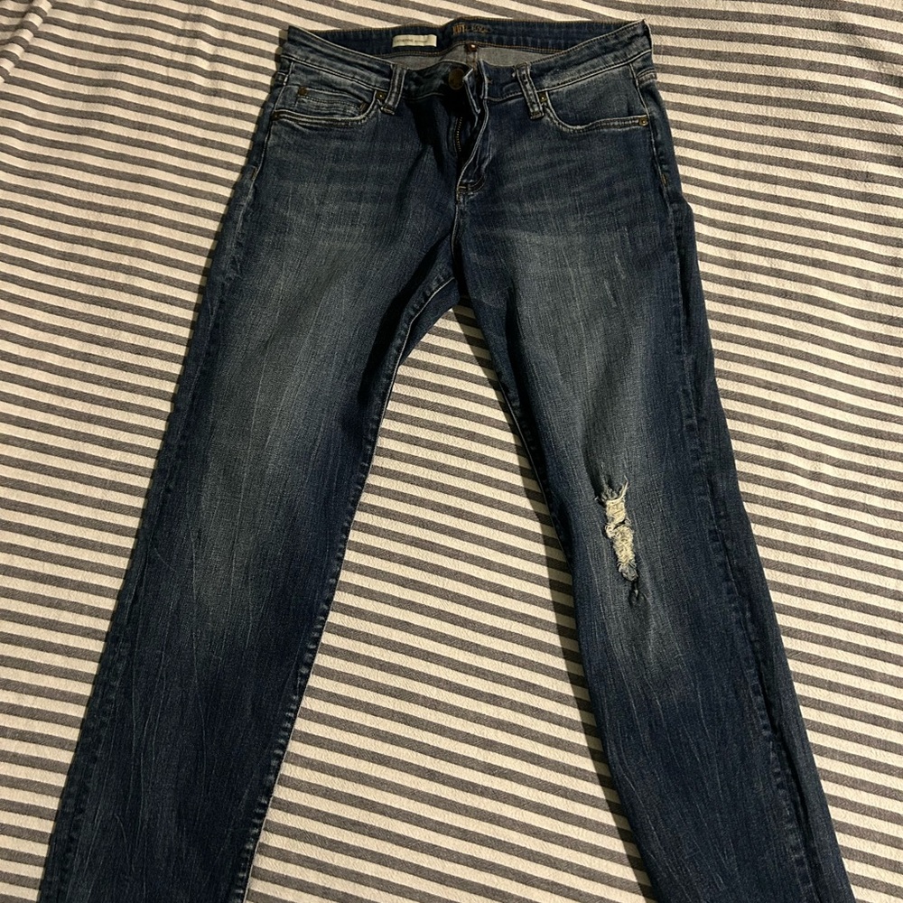 Kut from the Kloth Women's Dark Blue Straight Leg Jeans